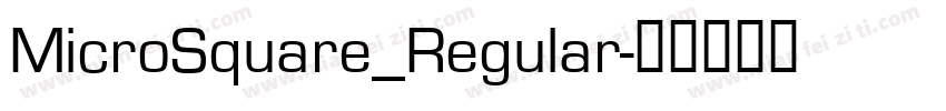 MicroSquare_Regular字体转换