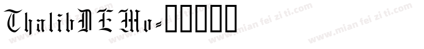 ThalibDEMo字体转换