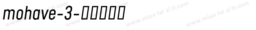 mohave-3字体转换