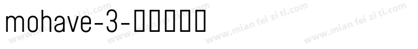 mohave-3字体转换