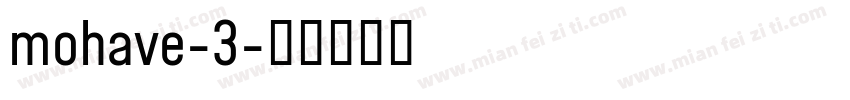 mohave-3字体转换
