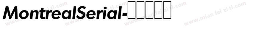 MontrealSerial字体转换