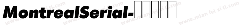 MontrealSerial字体转换