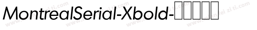 MontrealSerial-Xbold字体转换