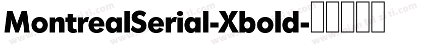MontrealSerial-Xbold字体转换
