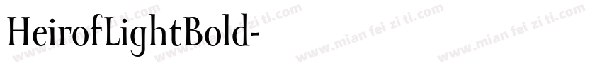 HeirofLightBold字体转换
