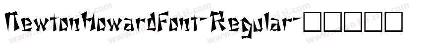 NewtonHowardFont-Regular字体转换