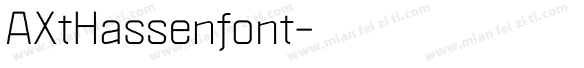 AXtHassenfont字体转换