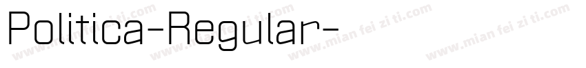 Politica-Regular字体转换