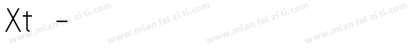 Xt青柠体字体转换