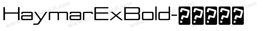 HaymarExBold字体转换