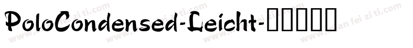 PoloCondensed-Leicht字体转换