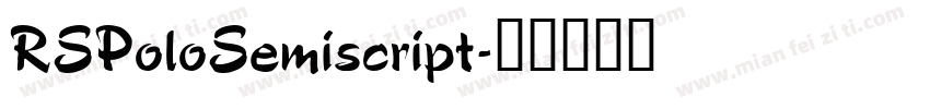 RSPoloSemiscript字体转换