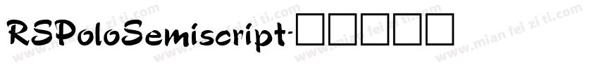 RSPoloSemiscript字体转换