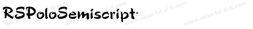 RSPoloSemiscript字体转换