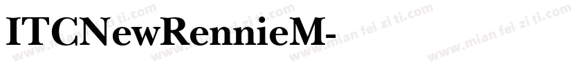 ITCNewRennieM字体转换