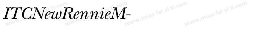 ITCNewRennieM字体转换