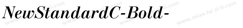 NewStandardC-Bold字体转换