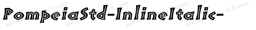 PompeiaStd-InlineItalic字体转换