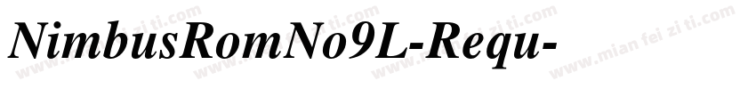 NimbusRomNo9L-Requ字体转换