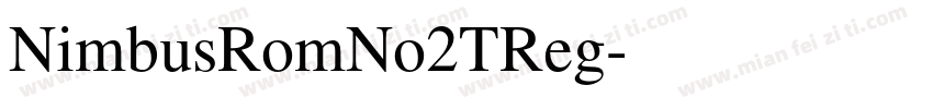 NimbusRomNo2TReg字体转换