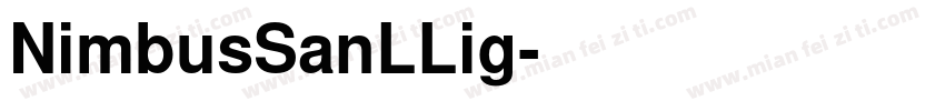 NimbusSanLLig字体转换