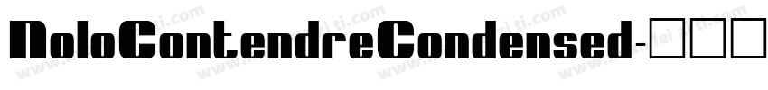NoloContendreCondensed字体转换