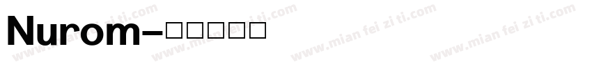 Nurom字体转换