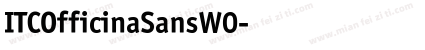 ITCOfficinaSansW0字体转换