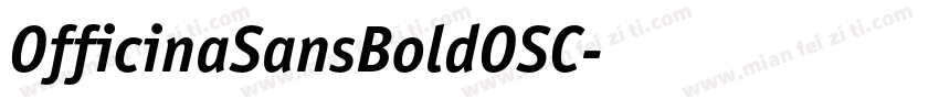 OfficinaSansBoldOSC字体转换