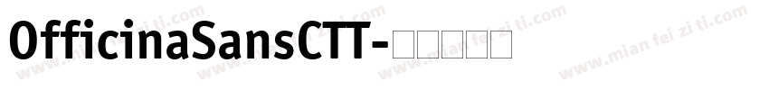 OfficinaSansCTT字体转换