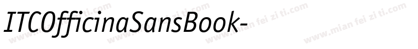 ITCOfficinaSansBook字体转换