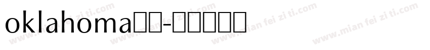 oklahoma字体字体转换