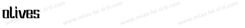 olives字体转换