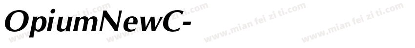 OpiumNewC字体转换