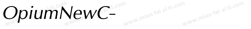 OpiumNewC字体转换
