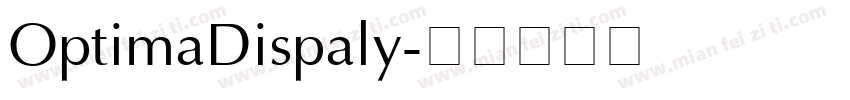 OptimaDispaly字体转换