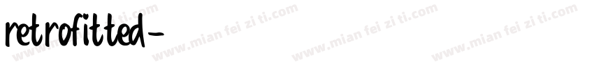 retrofitted字体转换