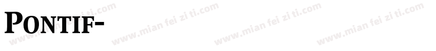 Pontif字体转换