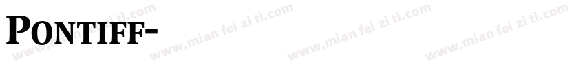 Pontiff字体转换