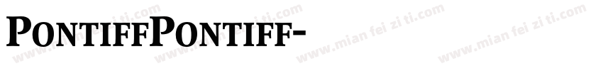 PontiffPontiff字体转换