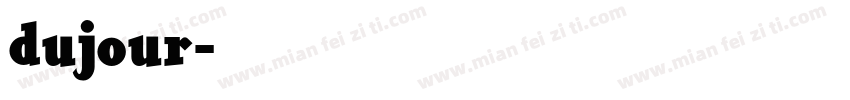 dujour字体转换