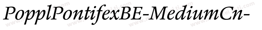 PopplPontifexBE-MediumCn字体转换