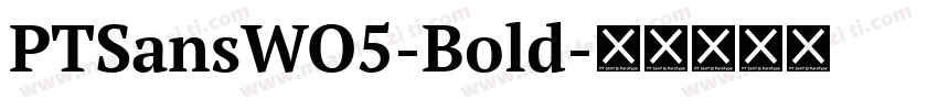 PTSansWO5-Bold字体转换