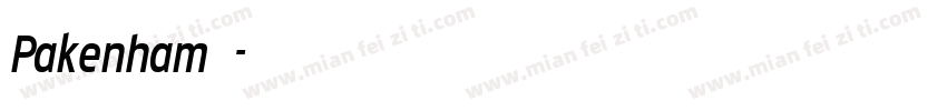 Pakenham字体字体转换
