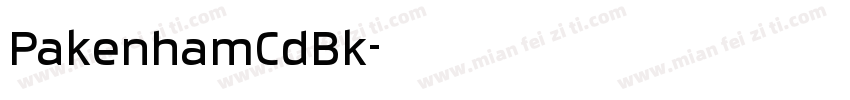 PakenhamCdBk字体转换