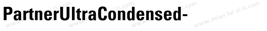 PartnerUltraCondensed字体转换