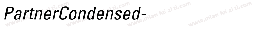 PartnerCondensed字体转换