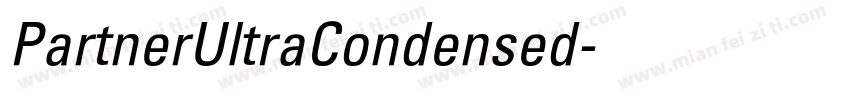 PartnerUltraCondensed字体转换