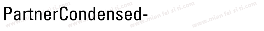 PartnerCondensed字体转换